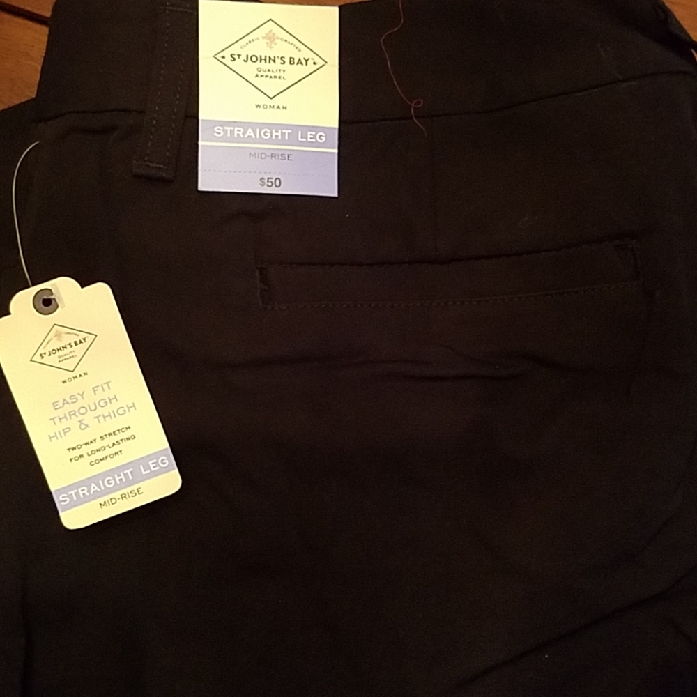 Black khaki pants